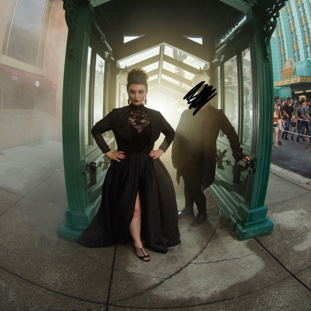 Custom Made Black Gown Overcoat Dress